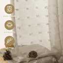 Guken Camel Sheer Curtains 63 Inch Length 2 Panels Sets for Living Room Bedroom 52 Inch Width Farmhouse Boho Drapes Light Filtering Pom Pom Curtains Tufted Semi Sheer Rod Pocket,W38xL63