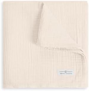 Colored Organics Baby Organic Cotton Swaddle - Infant Receiving Blanket - Natural Muslin