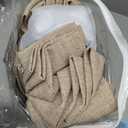 MIULEE Pinch Pleated Thick Linen Curtains 96 Inches Long 2 Panels for Living Room Bedroom, Linen Memory Trained Drapes Back Tab Light Filtering Country Farmhouse Burlap Brown Curtains with Hooks