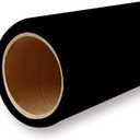 Seamless Photogrphy Background Paper, Paper Backdrop Roll for Photoshoot, 53" x16', Jet