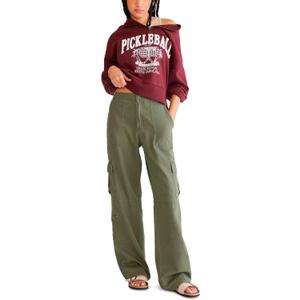 Aeropostale Women's Utility Cargo Pant (Gray, L)