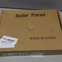 Solar Panel for Security Camera 2 in 1 Port 10W Ring Camera Solar Charger Compatible with Ring Spotlight & Stick Up Outdoor Cam Battery, IP65 Waterproof &16.4ft Long Cable with USB-C/DC Ports