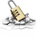 THIRARD Combination Padlock 208  Solid Brass Body, Resettable 3-Digit Code, Nickel-Plated Steel Shackle  Secure Lockers, Toolboxes & Travel Bags  Durable, Compact & Easy to Use (['21 mm'])