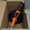 Drain Auger, Clog Remover with Drill Adapter, 25 Feet Flexible Plumbing Snake Use Manually or Powered for Kitchen,Bathrom and Shower Sink, Comes with Gloves(Gray)