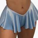 Sexy Briefs Men Panties Thongs Ruffled Skirt Dress Costume Panty Skirt Thongs Gay Male Sissy Sexy Underwear Lingerie Boxers (Color : 7007-blue, Size : Medium
