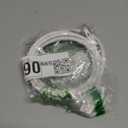 JUXINICE 90 Degree Ethernet Patch Internet Cable 6 Foot, White Cat6 Ethernet Cable Right Angle Upward Angle, Cat 6 LAN Network Cable, for PC, Router, Modem, Xbox, PS4, PS3-6FT