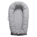 Deluxe Infant Lounger, Baby Nest Cover for Baby Girls & Boys, Newborn Essentials for Baby 0-12 Months, 100% Cotton, Portable Travel Bed (Corduroy Cotton, Gainsboro)