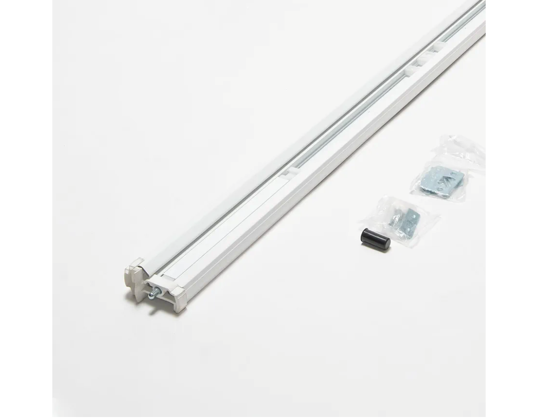 High-Quality Aluminum T-Astragal for Your Double Doors/French Doors for More Door Protection and Security Upgrade, inswing and outswing Double Doors-for Commercial - Residential use (80 inch White)