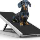 Dog Stairs, Dog Ramps Pet Stairs - Folding Ramp Height Adjustable for High Beds, Sofa, Car Supports up to 120 lbs