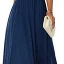 DRESSTELLS Women's Cocktail Dress, Strapless Tube Top Long Maxi Summer Formal Mesh Dresses 2025 XL