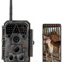 Meidase P100 WiFi Trail Camera (Non-Cellular), Bluetooth, 64MP 1296p HD Video, 0.1s Fast Trigger, 100ft No-Glow Night Vision, Motion Activated, IP66 Waterproof, Hunting, Wildlife & Yard Game Camera