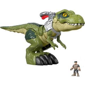 Fisher-Price Imaginext Jurassic World Dinosaur Toy Mega Mouth T. rex Figure Set for Pretend Play Preschool Kids Ages 3+ Years