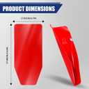 2 x Flexible Oil Funnel Reusable, Funnels for Automotive Use, Foldable Draining Tool Spill-Free, Car Accessories Multi-Purpose Rubber Oil Change Filter for Lawnmower, Truck, Motorcycle (Red)