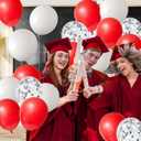 Red, White, Silver Balloons Kit, 122Pcs Red White Silver Balloon Arch Balloon Garland Kit for Birthday Wedding Engagements Graduation Anniversary Party Decoration