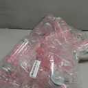 Chuangdi 24 Sets 14 oz Pink Bow Bottles with Straws and Metal Lids 24 Plastic Coquette Bottles 25 Paper Straws Tumbler Reusable Jar Containers for Baby Shower Party Wedding Supplies(Pink,bow)