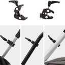 HOUSBAY Universal Stroller Cup Holder with Phone Holder, 3-in-1 Cup Holder - Large Caliber, Milk Bottle & Drink Holder