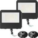 LED Flood Light 100W 2Pack, 11000LM 5000K IP65 Floodlight ETL Listed