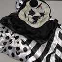 Quenny Halloween Black and White Clown Games cosplay Mardi Gras Masquerade Party Show Costumes