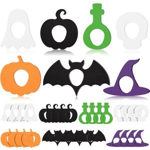Geiserailie 28 Pack Halloween Adhesive Patches Compatible with Dexcom G7, CGM Patches, Colorful and Cute Design, Tape Stickers, Sensor Covers, Waterproof and Sweat-Proof, Flexible and Breathable