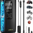 UABRLA Tire Inflator Portable Air Compressor 20000mAh & 12V DC Air Pump for Car, 3X Faster Cordless Tire Pump for Car, Bicycle, Motorcycle, Ball, with Tire Pressure Gauge