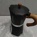 Mongdio Stovetop Espresso Maker Moka Pot, Cuban Coffee Maker Stove top coffee maker Moka Italian Espresso Greca Coffee Maker Brewer Percolator, 12 Espresso Cups, 20 oz - Black