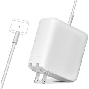 NSPENCM 85W Mac Book Pro Charger, Replacement AC 85w 2T-Tip Connector Power Adapter,Laptop Charger Compatible with MacBook pro & Mac Book Pro 13 inch-15 inch Retina After Mid 2012 (white)