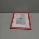 upsimples 8x10 Picture Frame, Display Pictures 5x7 with Mat or 8 x 10 Without, Wall Hanging Photo Frames, Red, 1 Pack