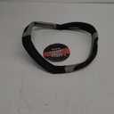 Elantrip Sport Leather Steering Wheel Cover 14 1/2 inch to 15 inch Universal, Padded Soft Grip Breathable for Car Truck SUV Jeep, Anti Slip Odorless Black and Gray