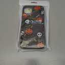 Case for iPhone 15 Halloween Ghost Pumpkin Design,Black Matte Soft Slim Fit TPU Anti-Scratch Shockproof Protective Cover Phone Case for iPhone 15 (pumpkin spider web)