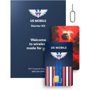 Prepaid SIM Card (US Mobile) - Custom Plans from $4/mo. Unlimited Plans from $17/mo.