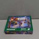 Rocorose Christmas 500 Piece Jigsaw Puzzle, Winter Snowy Night Scene Puzzle for Adults Challenging Village Red Truck with Snowman Jigsaw Puzzles Festive Gifts for Family and Teens