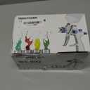 LVLP Air Spray Gun Premium Kit with 1.3/1.5/1.7mm Nozzle & Air Regulator,Automotive Paint Sprayer, for Cars & House DIY Painting Gun (Silver)