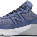 New Balance Unisex-Adult Made in USA 990 V6Sneaker (12 Wide Women/10.5 Men, Purple/Navy)