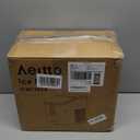 Aeitto Countertop Ice Maker Machine, 26lbs Ice in 24H, 8 Bullet Ice Cubes in 6 Mins, Self-Cleaning Portable Ice Maker with 2 Ice Sizes, Basket & Scoop for Home, Kitchen, Office, Stainless Steel