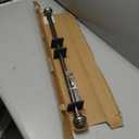 H.VERSAILTEX Elegant Window Treatment Telescoping Double Curtain Rod Set with Classic Cap, 3/4-Inch Diameter, Adjusts from 28 to 48 Inches, Pewter