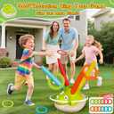 3 in 1 Musical Jump, Toss Ring Game and Stomping Launch Rocket with Storage Bag, Remote Control Outdoor Toys for Kids 3-6 Exercise Jump Gross Motor for Toddlers Indoor/Yard Game Gift for Boys Girl 4-8