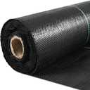 Happybuy 6FTx300FT Premium Weed Barrier Landscape Fabric Heavy Duty 3OZ, Woven Weed Control Fabric, Good Permeability for Weed Block Gardening Mat, Driveway Fabric, Landscaping Fabric, Ground Cover