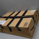 OLANLY Waterproof Outdoor Rug 8x10 ft, Outdoor Plastic Straw Rug with Flower Pattern, Reversible RV Mat for Patio, Camping, Balcony, Deck, Backyard, Black & Beige