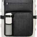 BS-VOG Over Luggage Organizer for Suitcase, Luggage Harness with Cup Holder, Portable Travel Backpack with Adjustable Straps, Hanging Suitcase Organizer for 16" Laptop, Passport