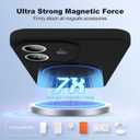 SKYLMW Designed for iPhone 12 Case with Magnetic Invisible Stand Compatible with MagSafe Military Drop Tested Shockproof Silicone iPhone 12 Phone Cases for Women Men 6.1'' 2020, Black