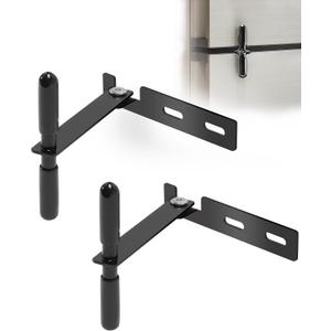 Upgrade 2 Pack Rv Refrigerator Door Latch, Camper Fridge Door Latch, Upgrade Hole Spacing and Handle Length Fit for Most RV Refrigerator doors, Keeps The Doors from Swinging Open While Traveling