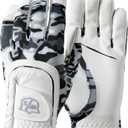 Wilso Staff Junior Fit All Camo Golf Glove (Black/White)
