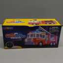 JOYIN LED Fire Truck Toy for Toddlers - LED Projections & Sirens, Bump and Go Fire Engine Trucks with Mode Switch & Volume Control, Kids Firetruck, Boy Toys, Christmas Birthday Gifts for Grandkids