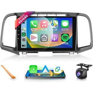 8 CORE 4G+64G Car Radio Stereo for Toyota Venza 2008-2016 with Wireless CarPlay Android Auto, 9 Inch 1280 * 720P IPS Touch Screen Android 13 GPS WiFi Bluetooth 32-Band DSP SWC HD Camera
