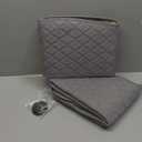 2PCS Linen Front Seat Covers for Cars Sideless Seat Covers Breathable Cloth Fabric Car Seat Protector Universal Fit Most Automotive, SUV, Trucks, Van(Grey)