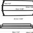 X AUTOHAUX 2pcs 12 Inch Car Bar Grille 4 Bars Subwoofer Grill Speaker Grill Cover Protector Guard Metal Black