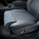 Tesla Model 3/Y Seat Cushion Cover with Memory Foam Leg Support, Premium Waterproof Leather, Non-Slip Base, Full Coverage Design, (Model 3 (2017-2023) & Model Y (2020-2025) - Black - For 1 Seat)