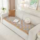 OstepDecor Couch Cover for Dogs Washable, Pet Couch Covers for Sofa, Soft Fuzzy Sofa Cover, Thick Couch Protector for Dogs, Pet Friendly Dog Mat for Couches and Sofas (27.6" x 82.7", Brown Grey)