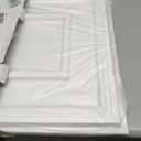 STICKGOO PVC Ceiling Tiles, 2'x2' Glue Up Ceiling Panel White to Prevent Breakage Cover 48 Sq. Ft, Pack of 12 Tiles, 24"x24"