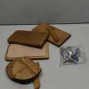 INICIO Cat Wall Stairs - Set of 3 Wall Steps for Cats to Climb with Fixtures, 9.3"x4.7" - Floating Steps for Climbing or Playing - for Kittens and Adult Cats, Dark Brown